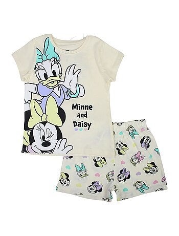 Disney - Conjunto camiseta y short Minnie niña