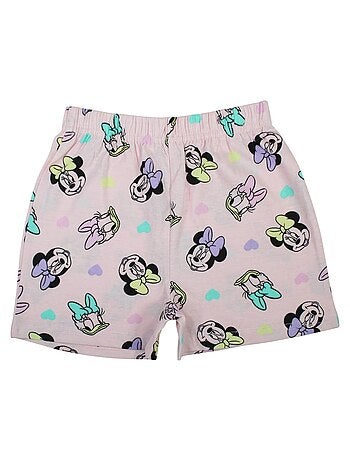 Disney - Conjunto camiseta y short Minnie niña