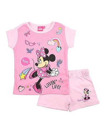 Disney - Conjunto camiseta y short Minnie