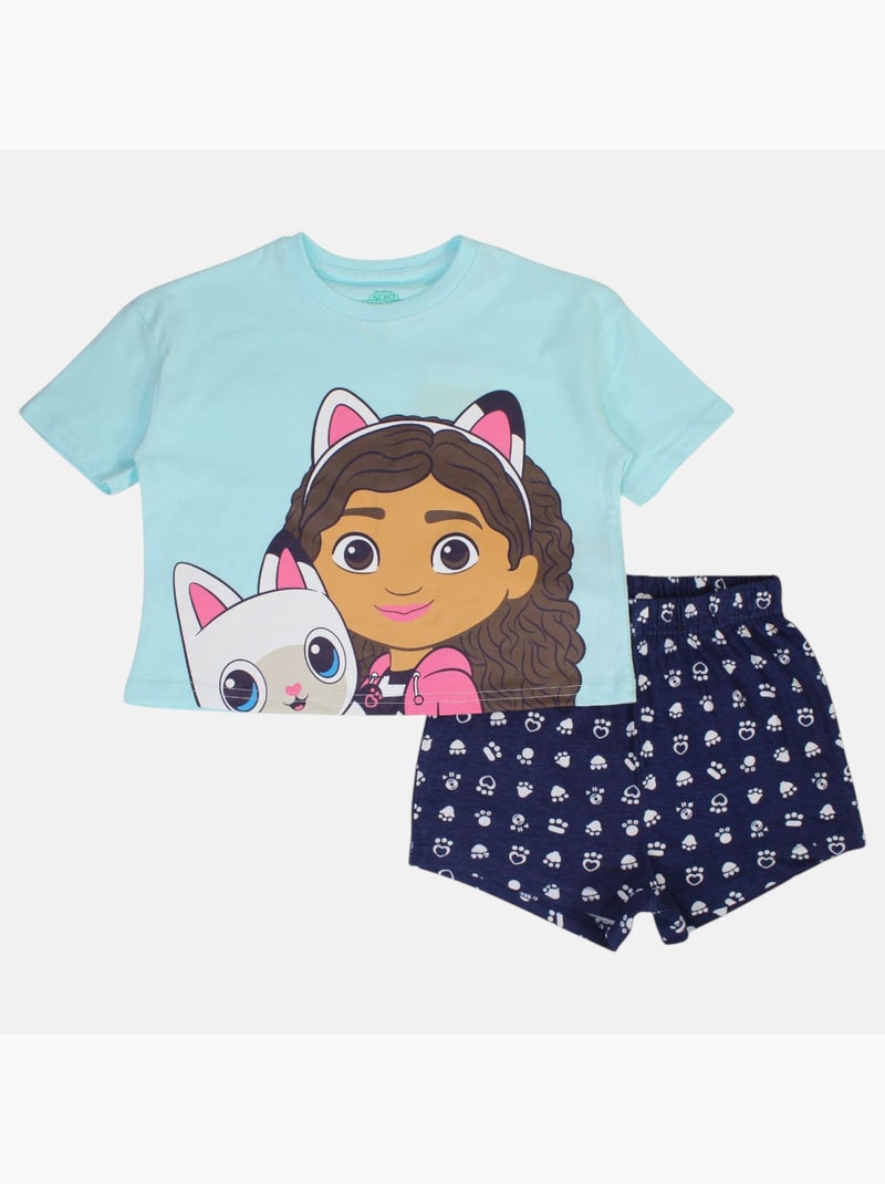 Disney - Conjunto camiseta y short niña Azul - Kiabi
