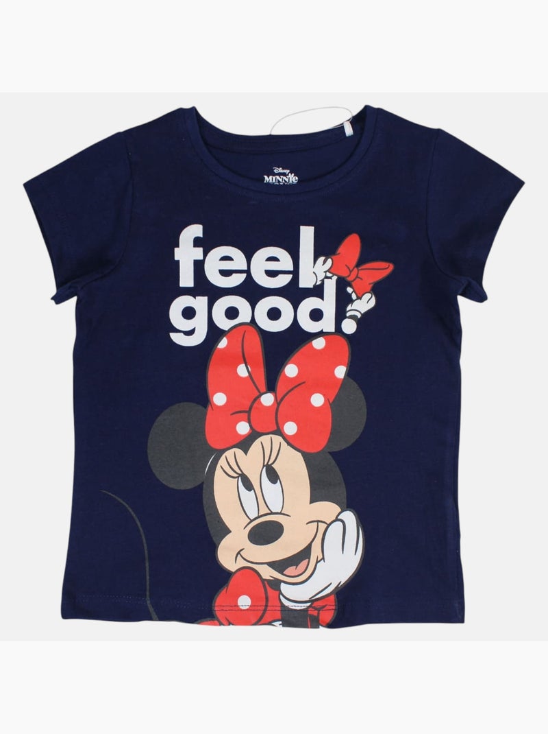 Disney - Conjunto camiseta y short niña Azul marino - Kiabi