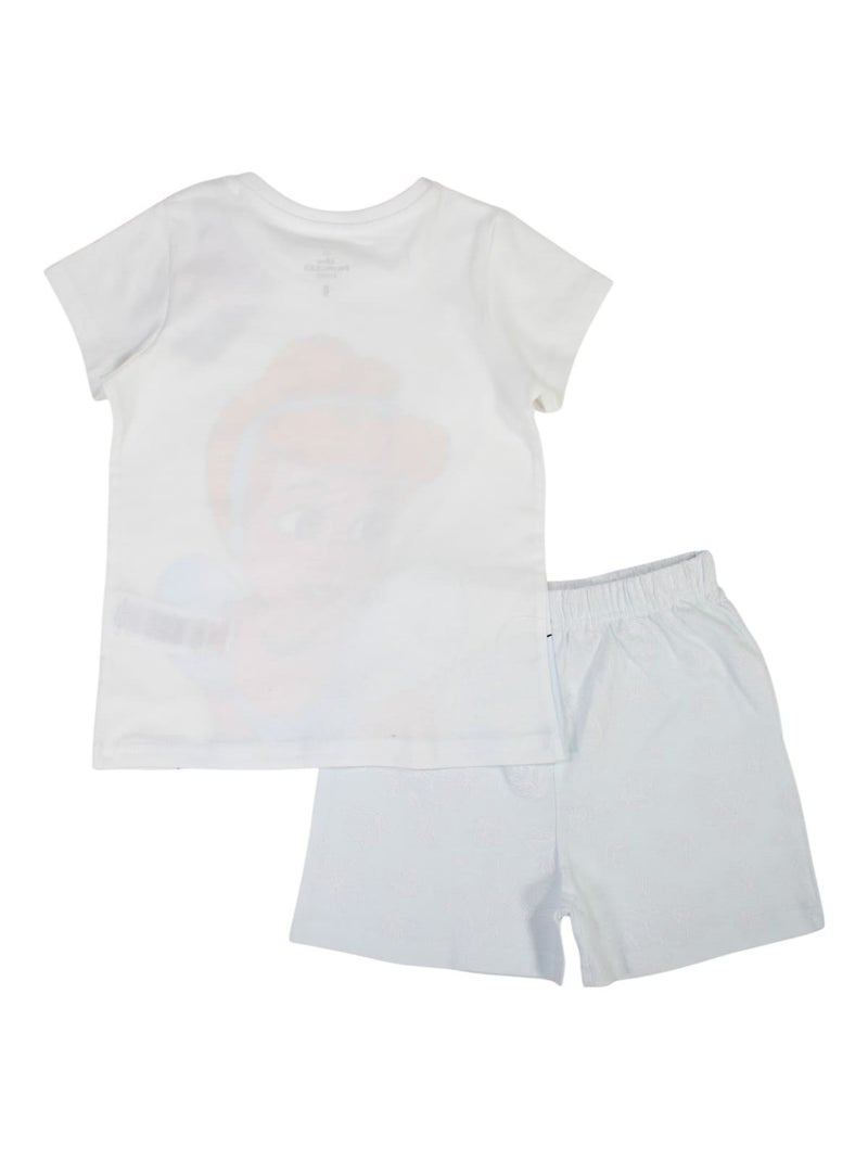 Disney - Conjunto camiseta y short niña Blanco - Kiabi