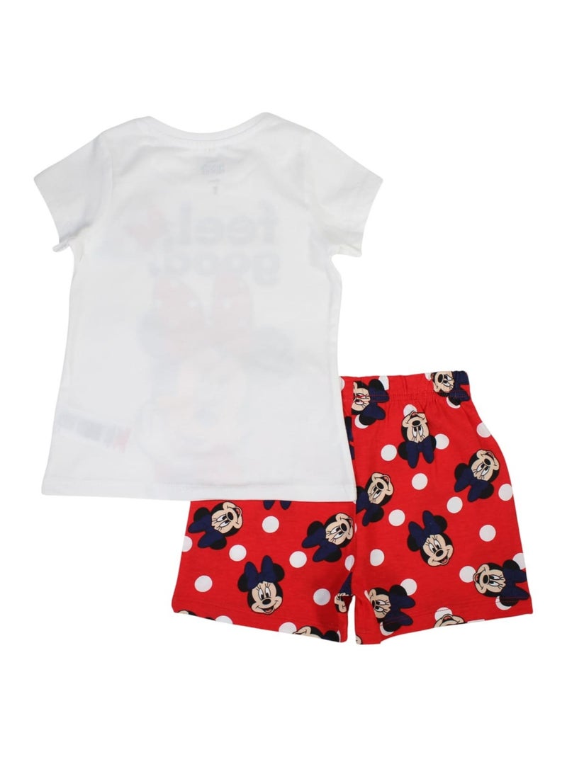 Disney - Conjunto camiseta y short niña Blanco - Kiabi