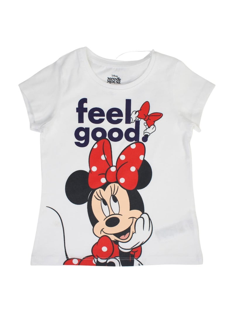 Disney - Conjunto camiseta y short niña Blanco - Kiabi