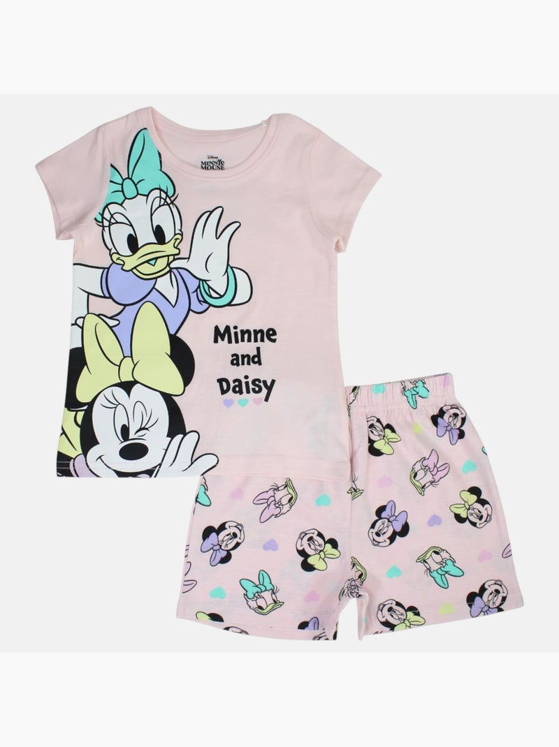 Disney - Conjunto camiseta y short niña Rosa - Kiabi