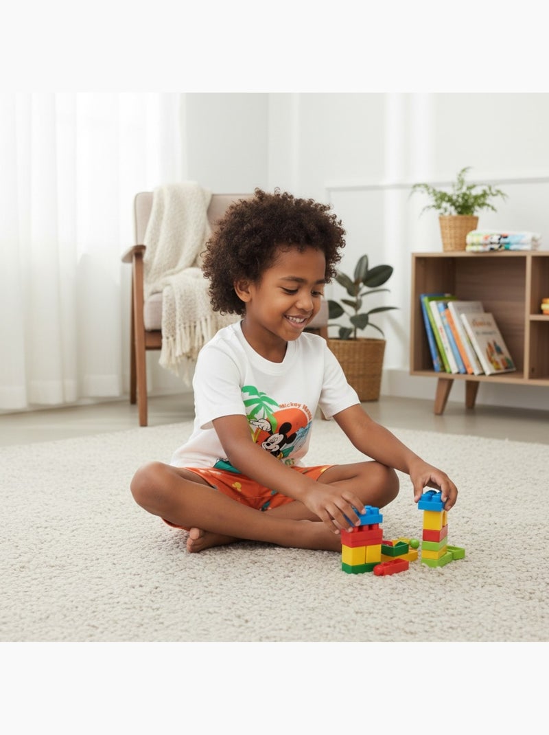 Disney - Conjunto camiseta y short niño Blanco - Kiabi