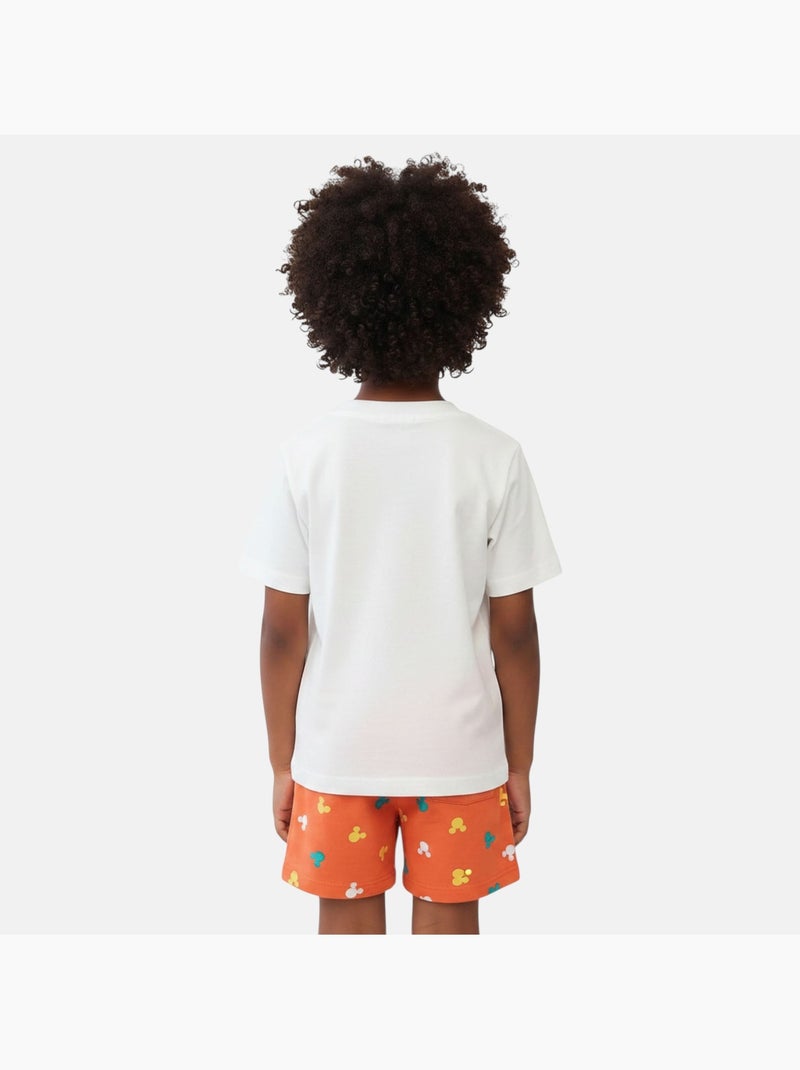Disney - Conjunto camiseta y short niño Blanco - Kiabi