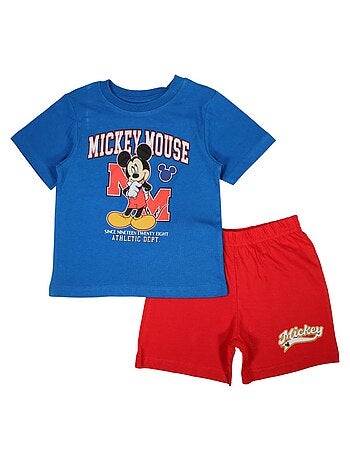 Disney - Conjunto camiseta y short niño Mickey