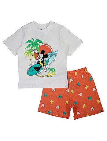 Disney - Conjunto camiseta y short niño Mickey