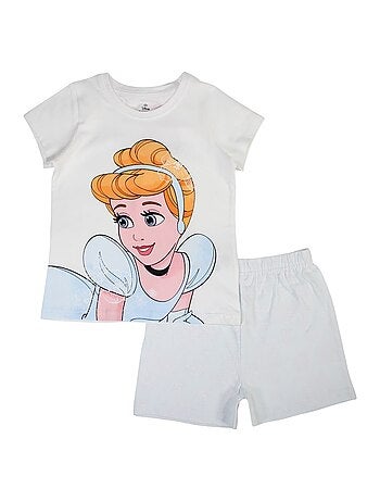 Disney - Conjunto camiseta y short Princesa niña