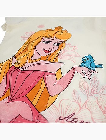 Disney - Conjunto camiseta y short Princesa niña