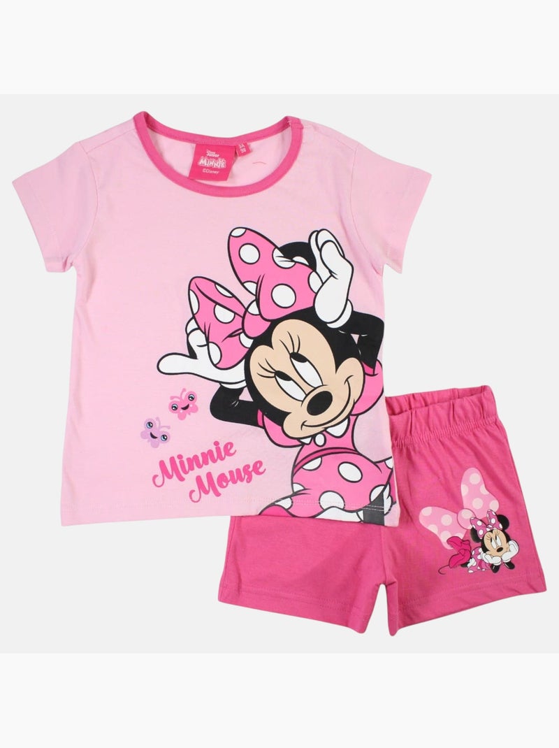 Disney - Conjunto camiseta y short Rosa claro - Kiabi