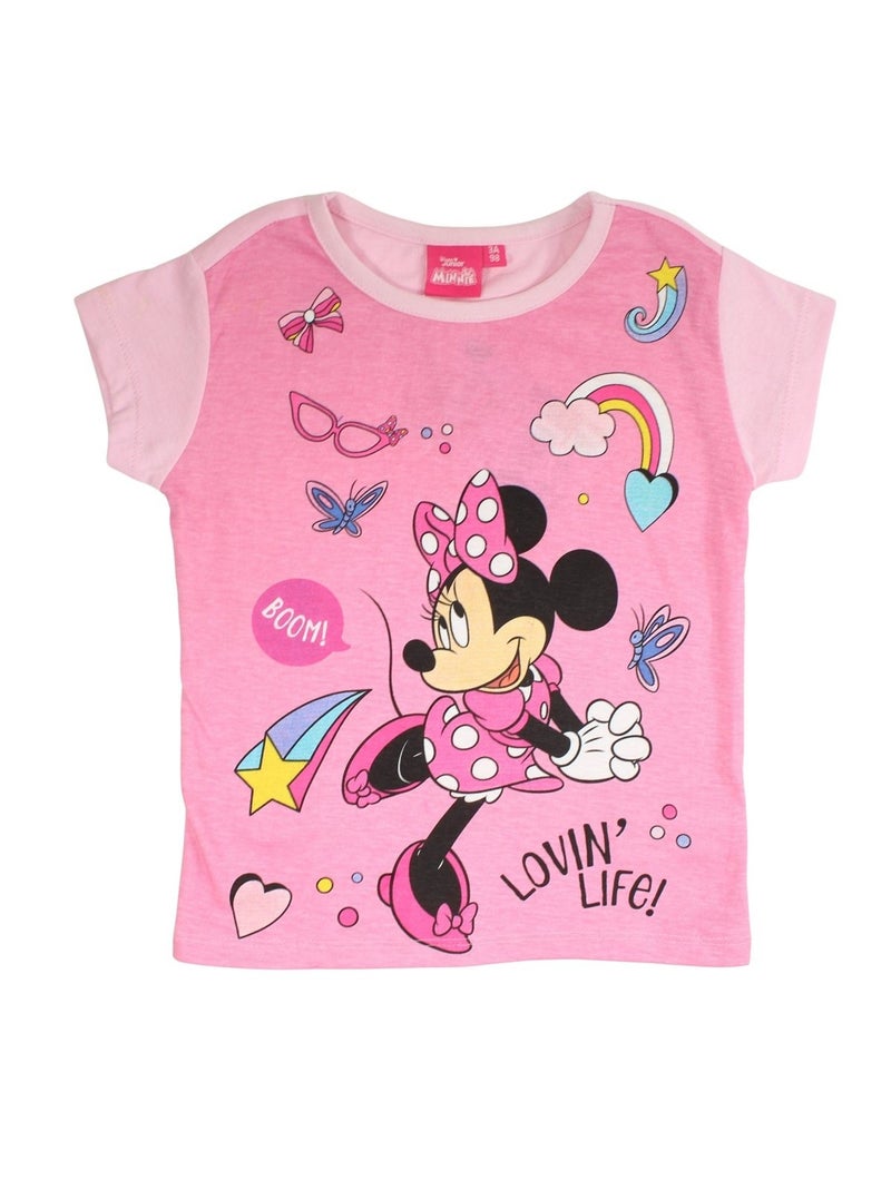 Disney - Conjunto camiseta y short Rosa - Kiabi