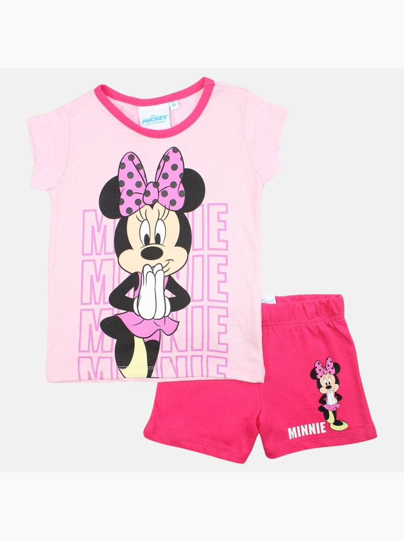 Disney - Conjunto camiseta y short Rosa - Kiabi