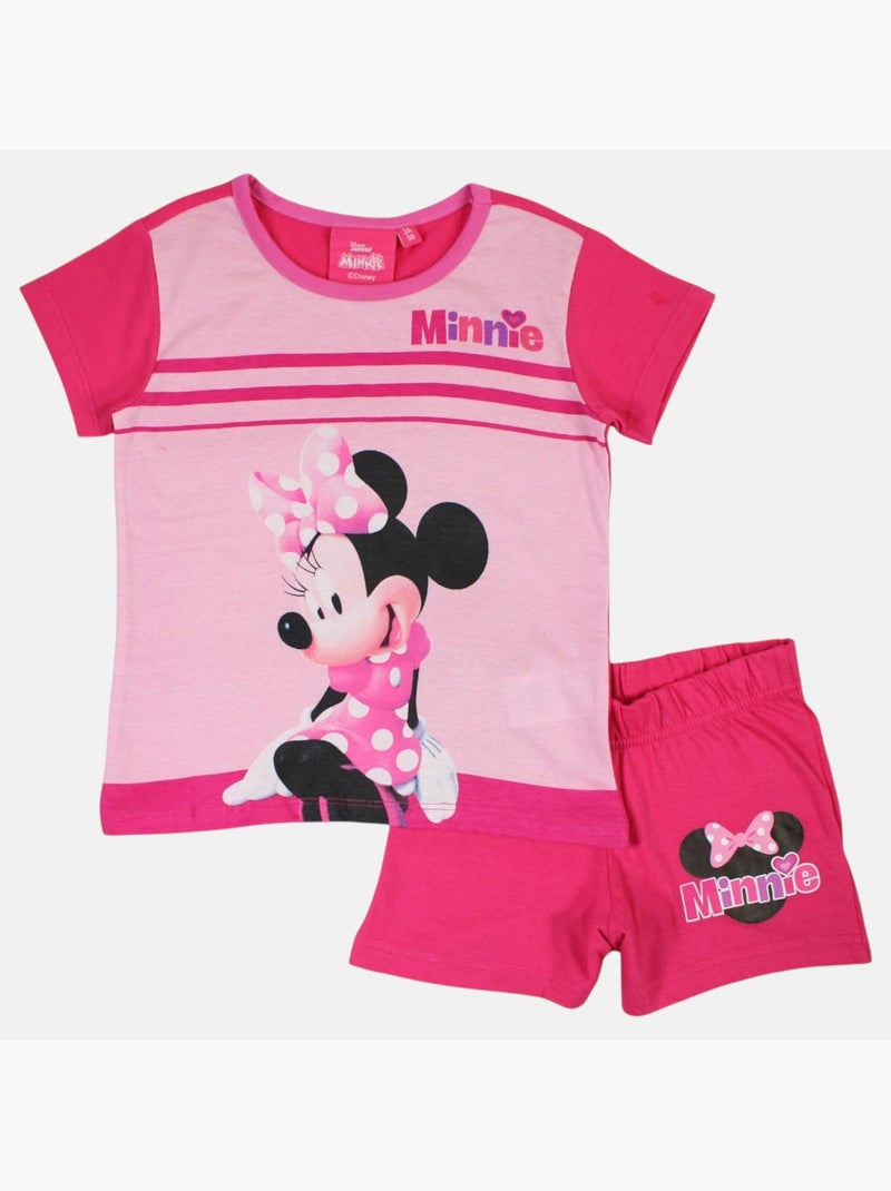 Disney - Conjunto camiseta y short Rosa - Kiabi