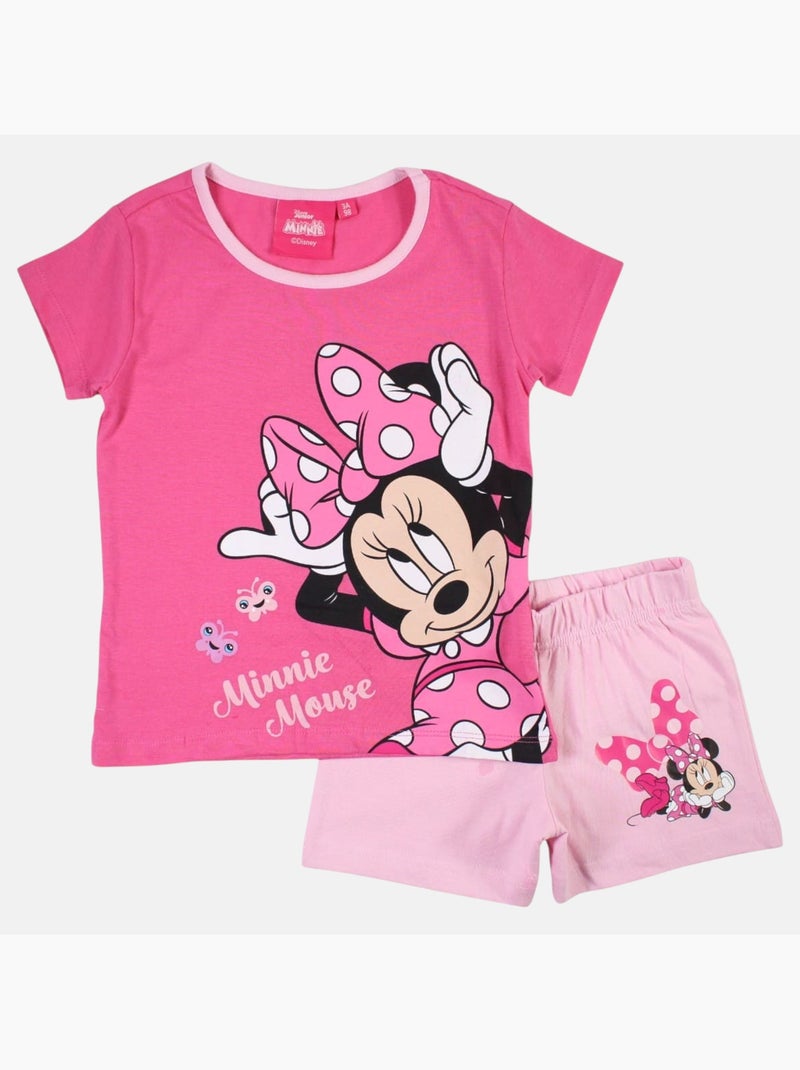 Disney - Conjunto camiseta y short Rosa - Kiabi