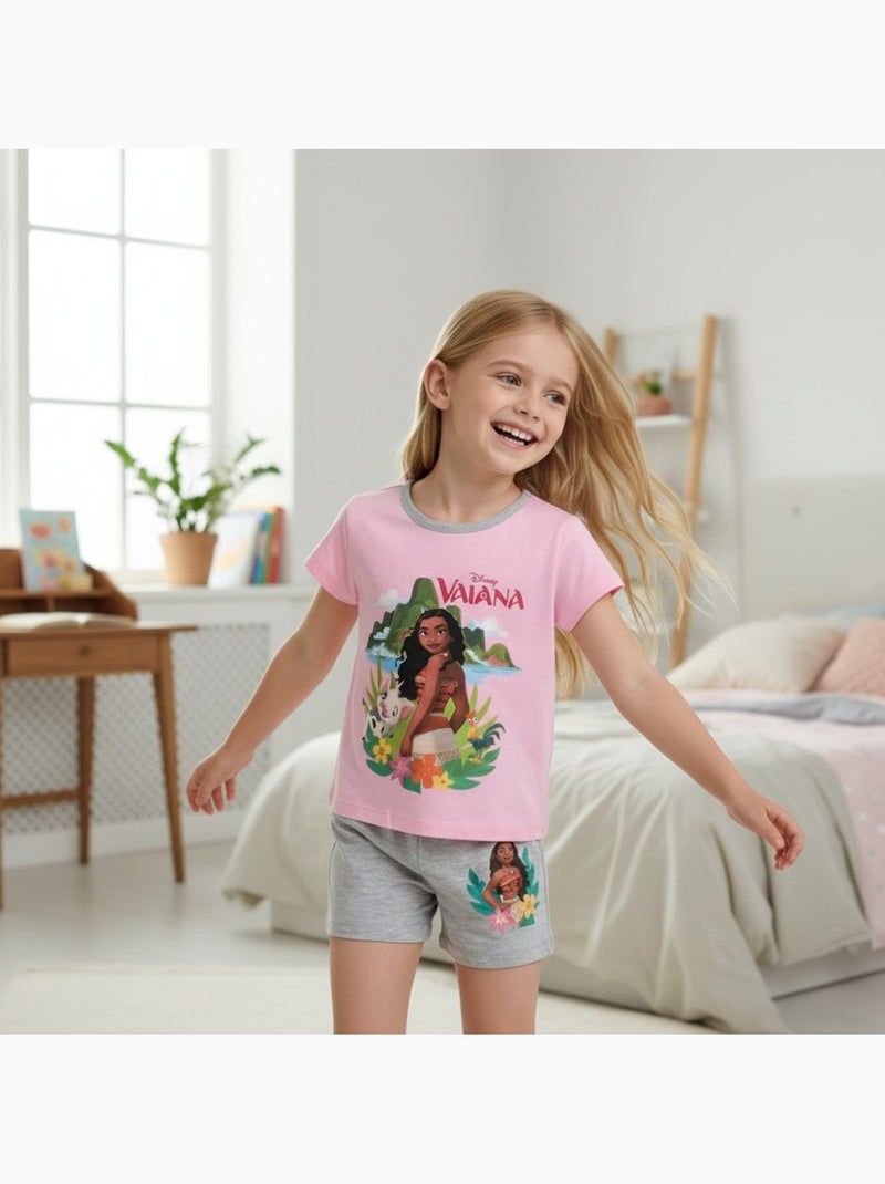 Disney - Conjunto camiseta y short Rosa - Kiabi