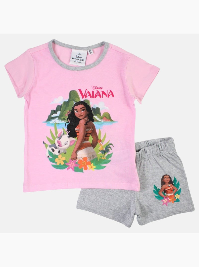Disney - Conjunto camiseta y short Rosa - Kiabi