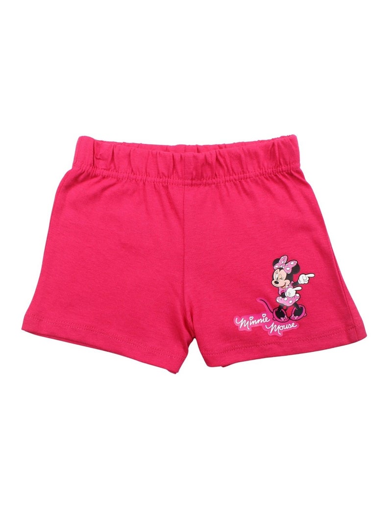 Disney - Conjunto camiseta y short Rosa fucsia - Kiabi