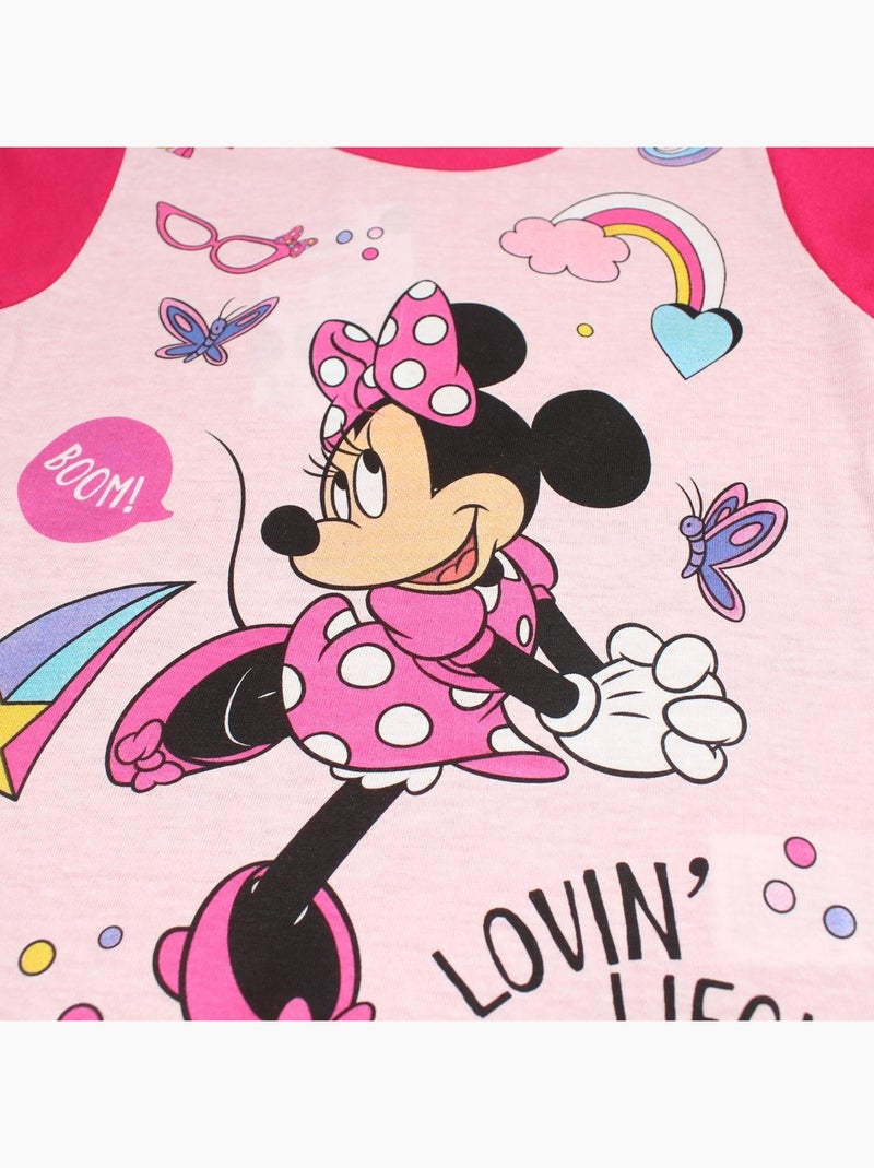 Disney - Conjunto camiseta y short Rosa fucsia - Kiabi