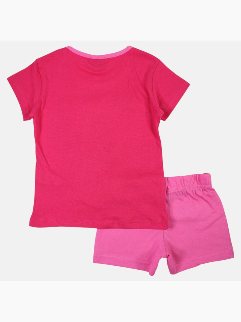 Disney - Conjunto camiseta y short Rosa fucsia - Kiabi