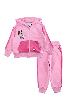 Disney - Conjunto chaqueta con capucha y pantalón de jogging niña