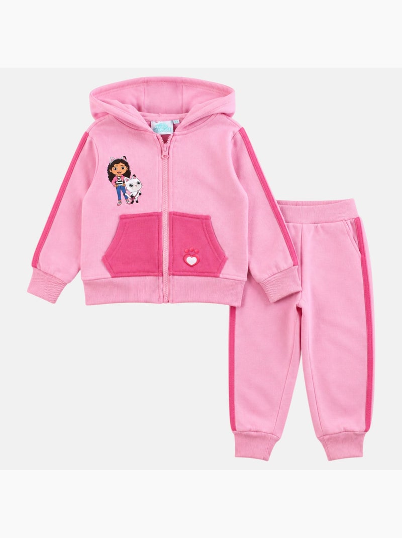 Disney - Conjunto chaqueta con capucha y pantalón de jogging niña Rosa claro - Kiabi