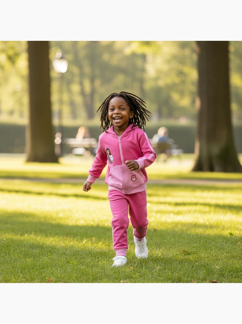 Disney - Conjunto chaqueta con capucha y pantalón de jogging niña Rosa - Kiabi
