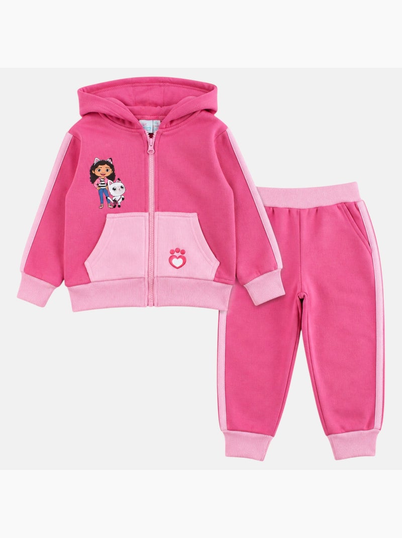 Disney - Conjunto chaqueta con capucha y pantalón de jogging niña Rosa - Kiabi