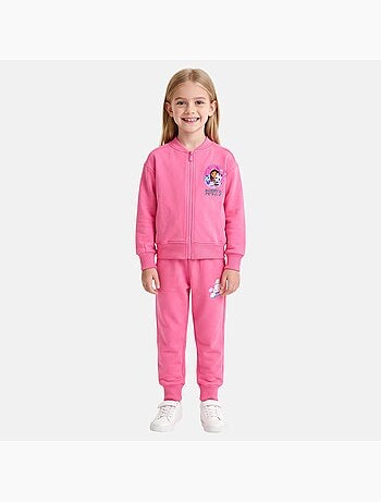 Disney - conjunto chaqueta con cremallera y pantalón gabby & friends niña
