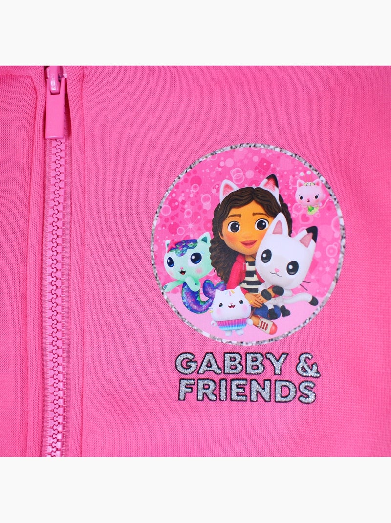Disney - conjunto chaqueta con cremallera y pantalón gabby & friends niña Rosa - Kiabi
