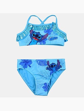 Disney - Conjunto de baño niña compuesto por top de bikini y falda de baño