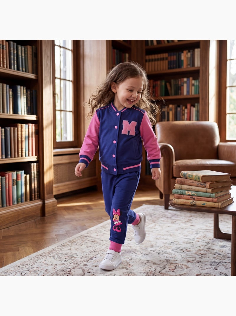 Disney - conjunto de chaqueta teddy abotonada y pantalón de chándal Azul marino - Kiabi