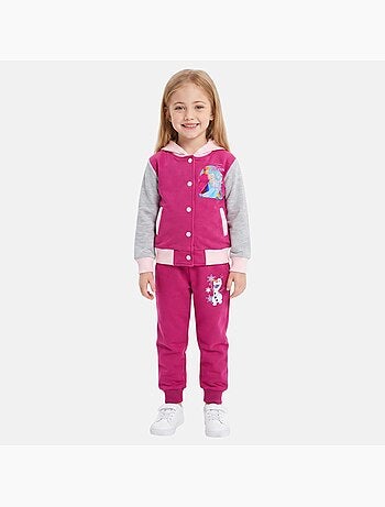 Disney - conjunto de chaqueta teddy abotonada y pantalón de chándal