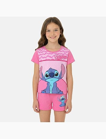Disney - Conjunto niña camiseta de manga corta y pantalón corto