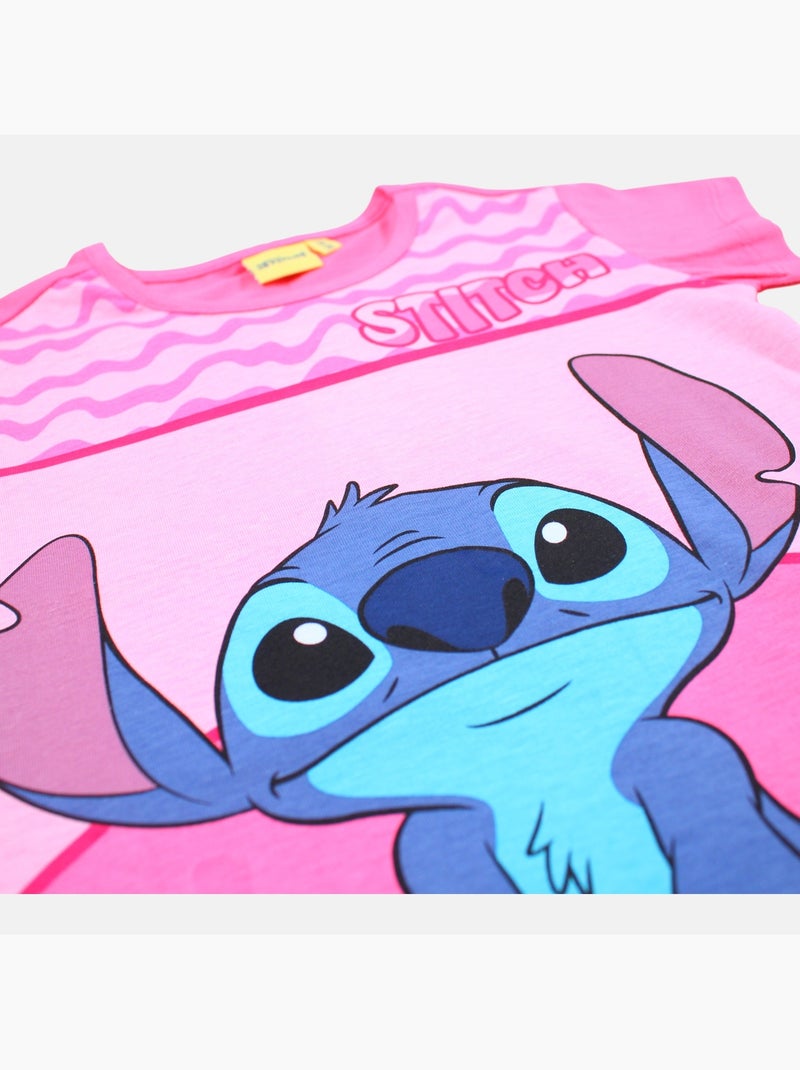 Disney - Conjunto niña camiseta de manga corta y pantalón corto Rosa fucsia - Kiabi