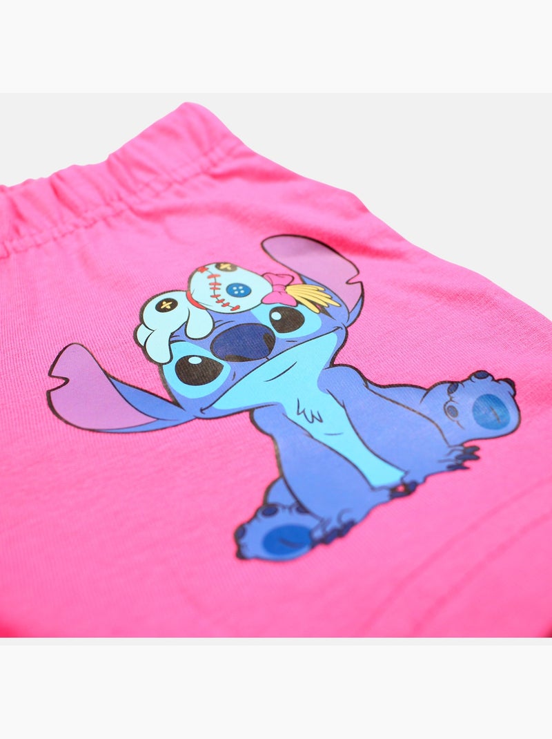 Disney - Conjunto niña camiseta de manga corta y pantalón corto Rosa fucsia - Kiabi