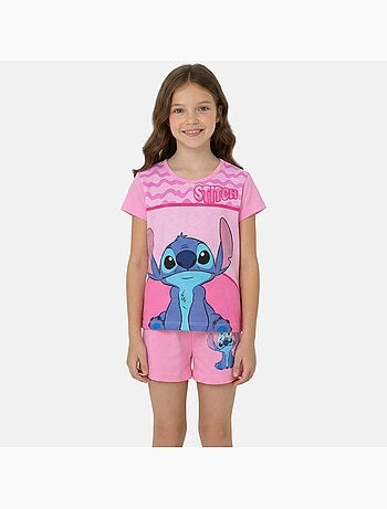 Disney - Conjunto niña camiseta de manga corta y pantalón corto