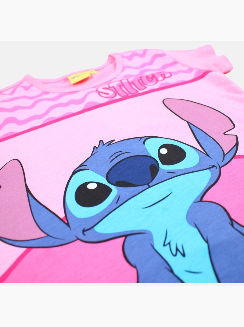Disney - Conjunto niña camiseta de manga corta y pantalón corto Rosa - Kiabi