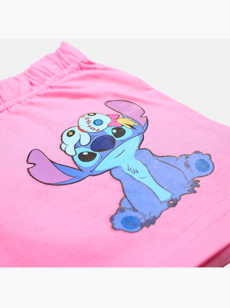 Disney - Conjunto niña camiseta de manga corta y pantalón corto Rosa - Kiabi