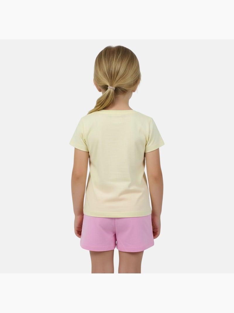 Disney - Conjunto niña Stitch Amarillo - Kiabi