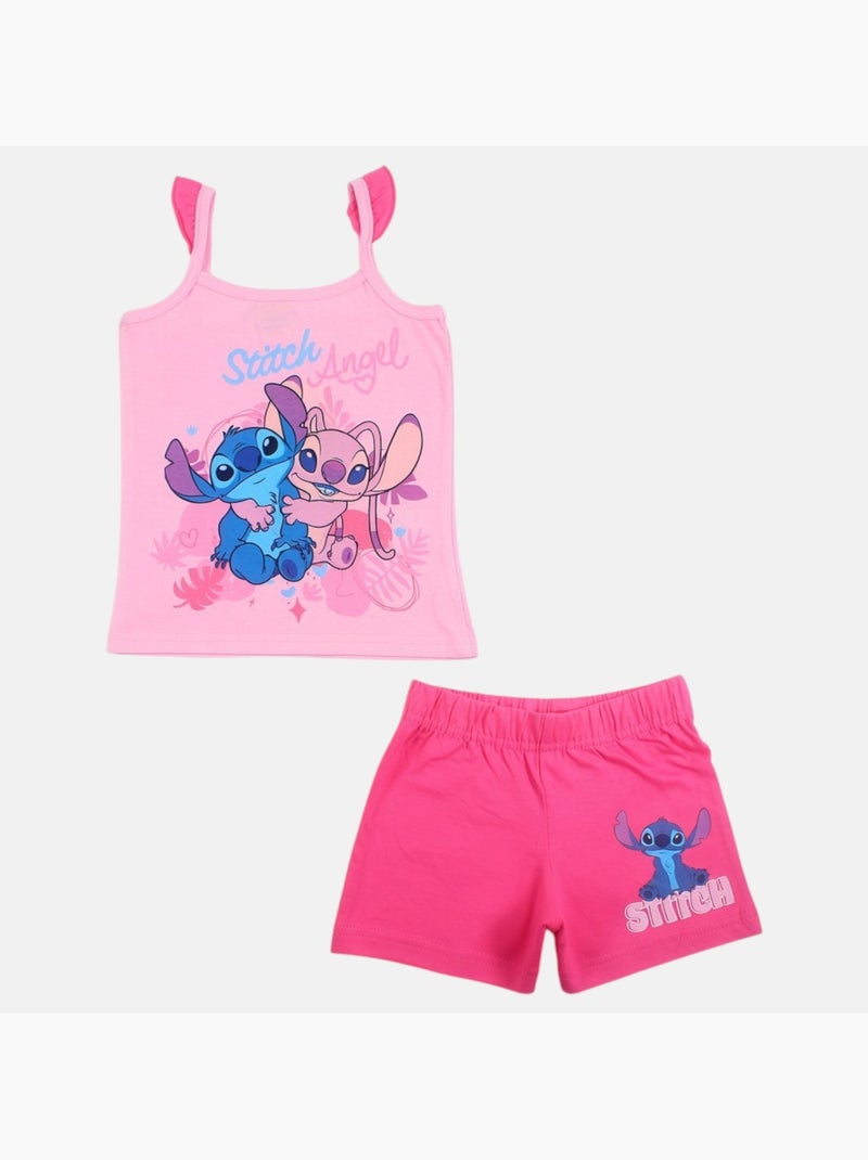 Disney - Conjunto niña Stitch Angel Rosa - Kiabi