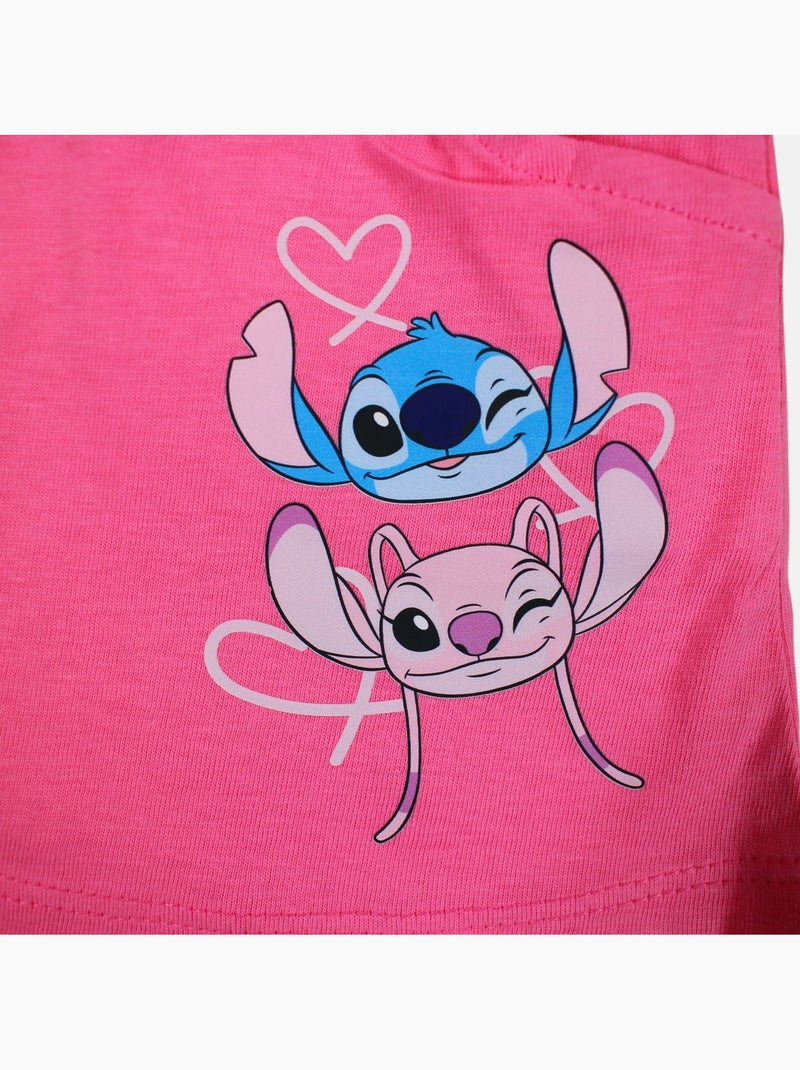Disney - Conjunto niña Stitch Rosa - Kiabi