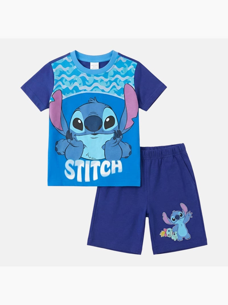 Disney - Conjunto niño camiseta de manga corta y pantalón corto Azul marino - Kiabi
