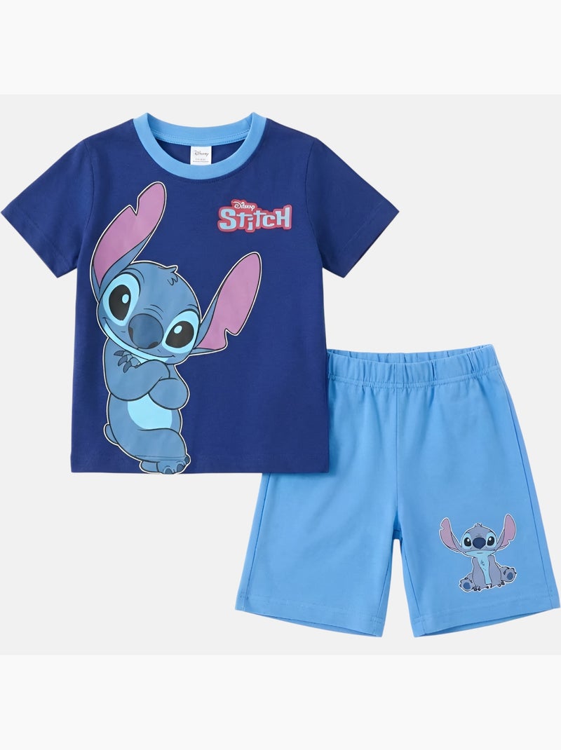 Disney - Conjunto niño camiseta de manga corta y pantalón corto Azul - Kiabi