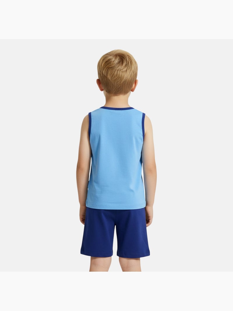Disney - Conjunto niño camiseta sin mangas y pantalón corto Azul marino - Kiabi