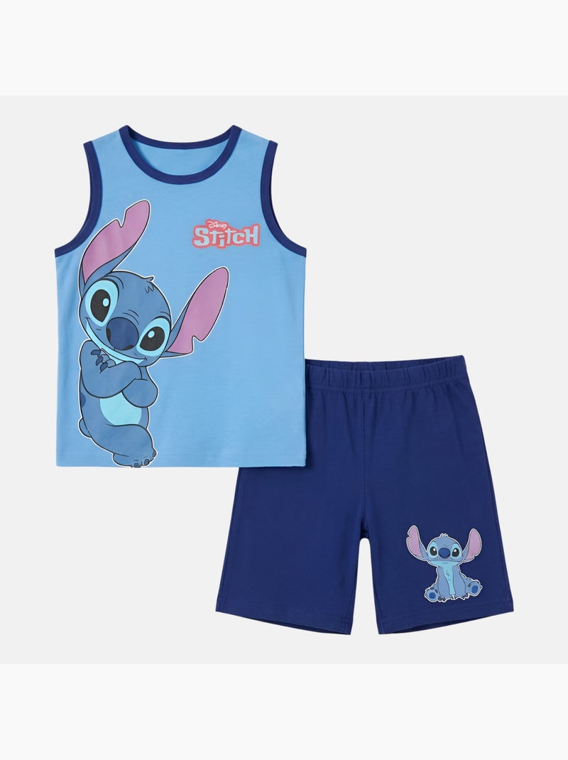 Disney - Conjunto niño camiseta sin mangas y pantalón corto Azul marino - Kiabi