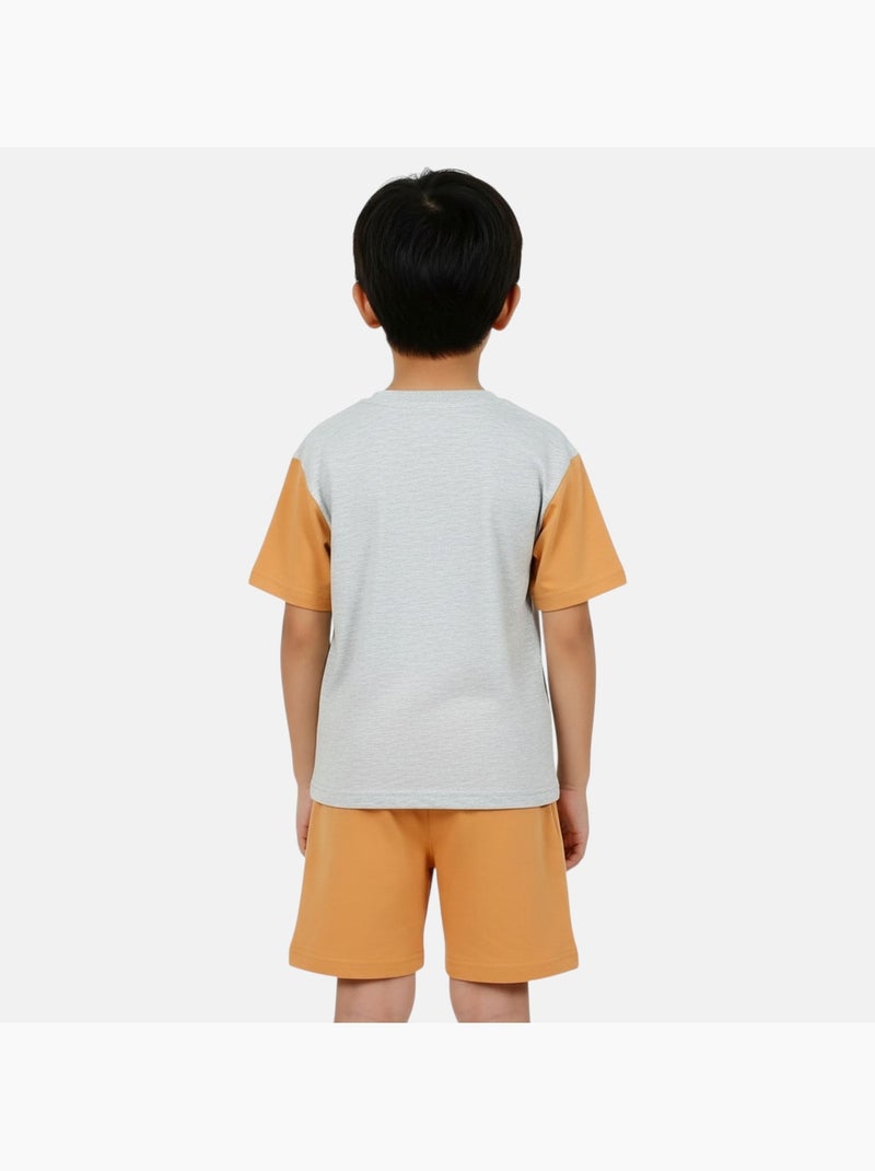 Disney - Conjunto niño Stitch Naranja - Kiabi
