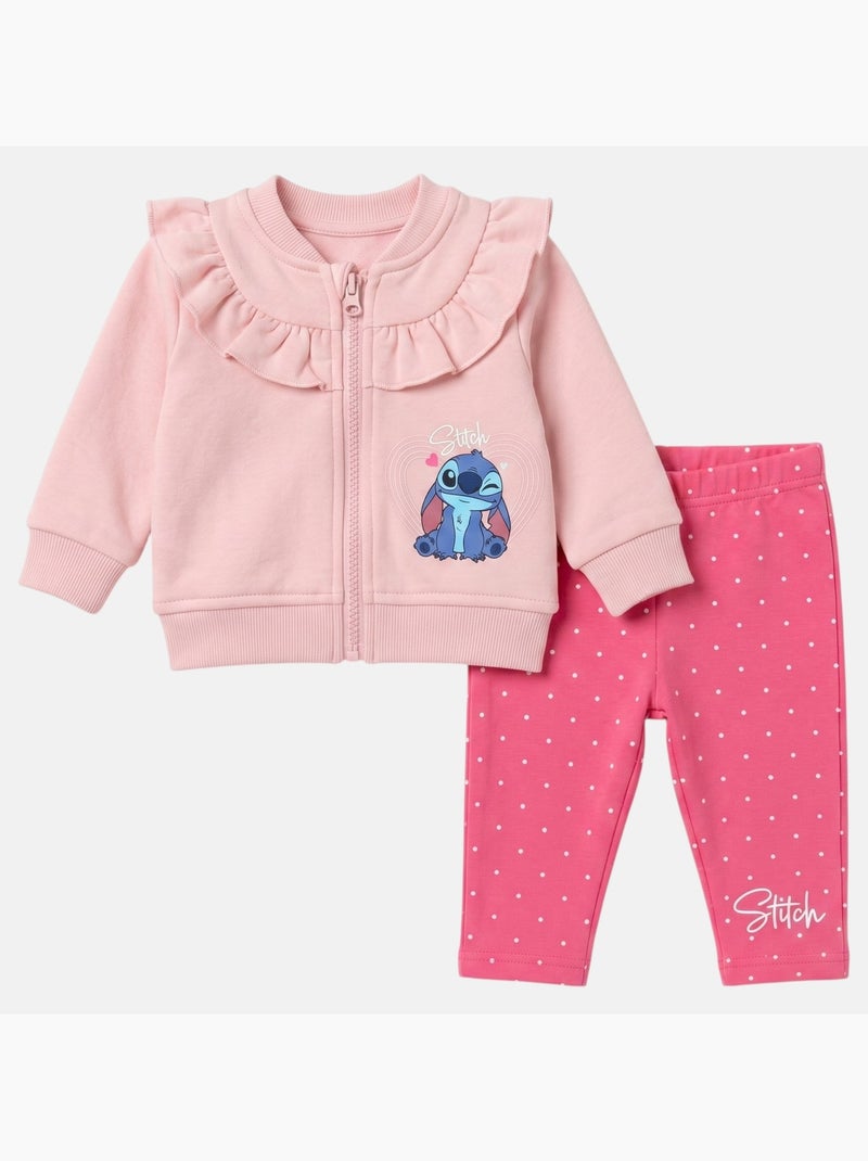 Disney - Conjunto para bebé niña Stitch Rosa claro - Kiabi