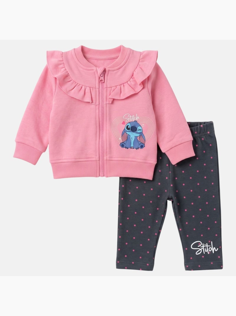 Disney - Conjunto para bebé niña Stitch Rosa - Kiabi